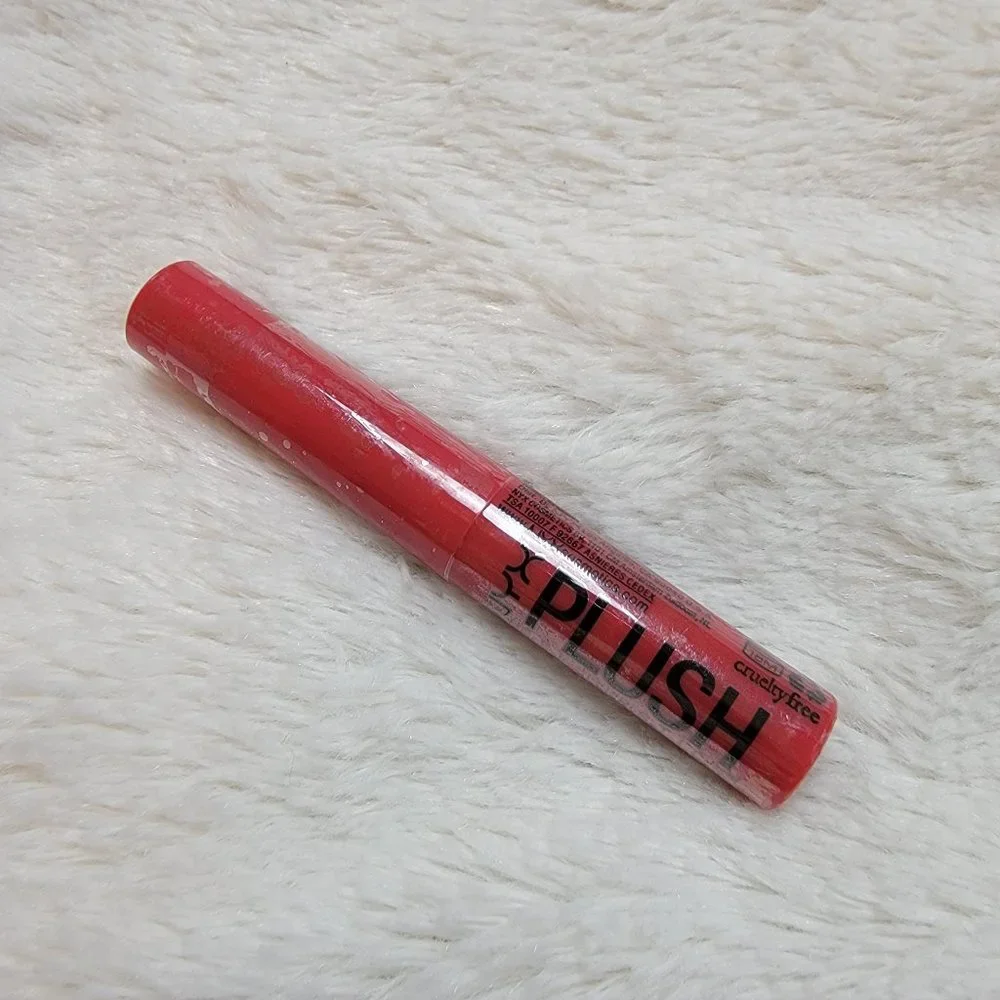 NYX Plush Gel Lipstick Karma Kiss Pink 0.05 Oz.